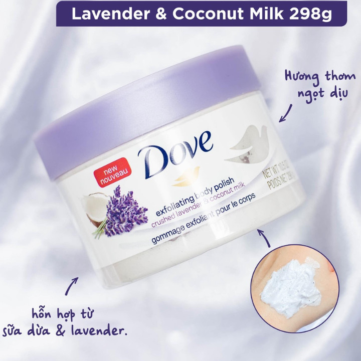 Kem tẩy tế bào chết Dove Mỹ size 289g