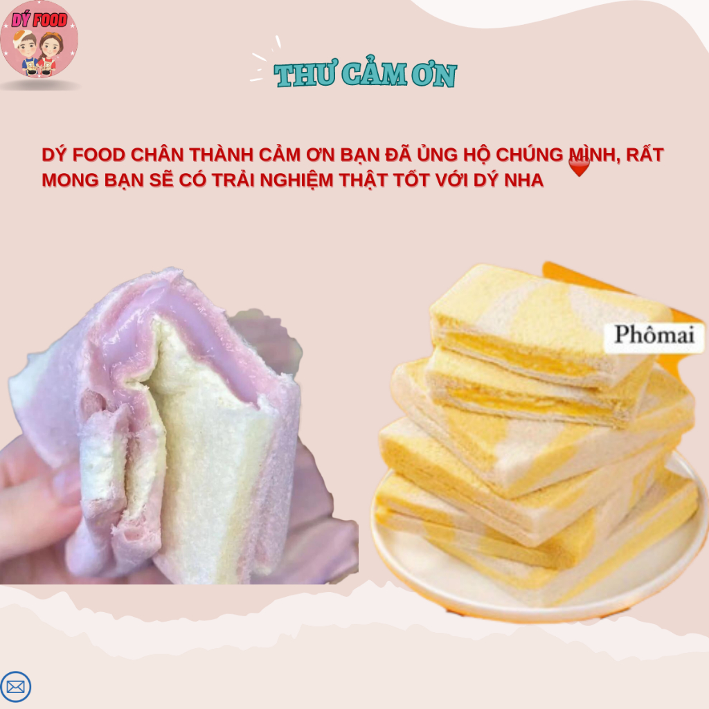 Hộp 468gram Bánh Mì Sandwich 4 Vị - Dý Food
