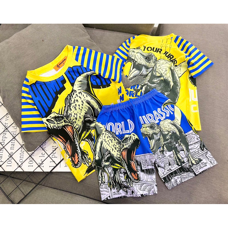 Bộ thun lạnh bé trai hình siêu nhân cực ngầu- set lửng bé trai