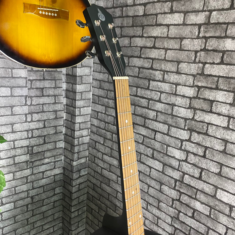 Đàn guitar SV1VIP acoustic có ty chỉnh - Đàn đen dáng khuyết thông dụng dễ tập - Tặng 8 phụ kiện