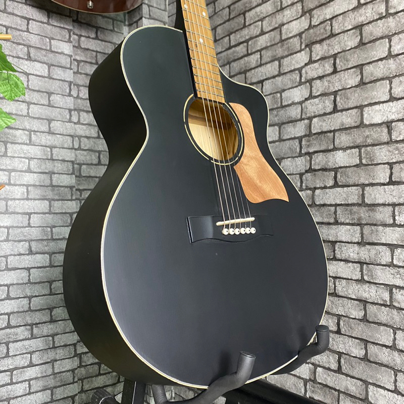 Đàn guitar SV1VIP acoustic có ty chỉnh - Đàn đen dáng khuyết thông dụng dễ tập - Tặng 8 phụ kiện