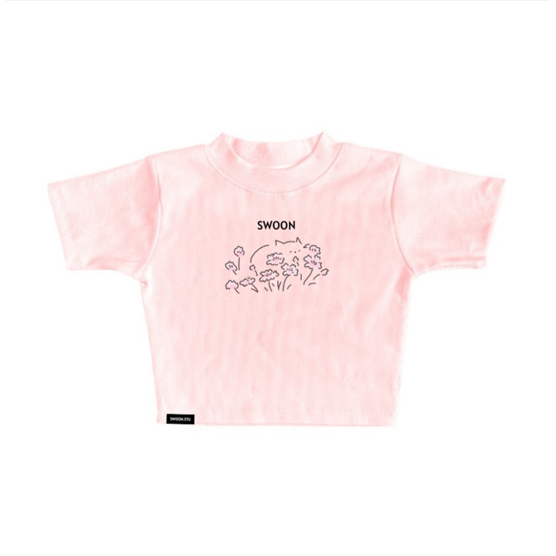 Áo Babytee Thun Gân Hình In “SWOON” siêu xinh
