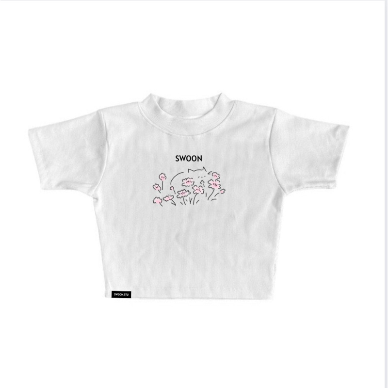 Áo Babytee Thun Gân Hình In “SWOON” siêu xinh