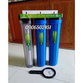Bộ lọc nước sinh hoạt - lọc thô 3 cấp ly 20 inch chuẩn - lọc nước an toàn chất lượng !