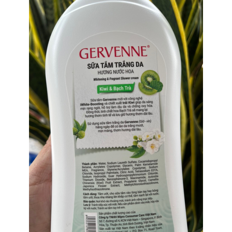 Sữa tắm trắng da hương nước hoa Gervenne
