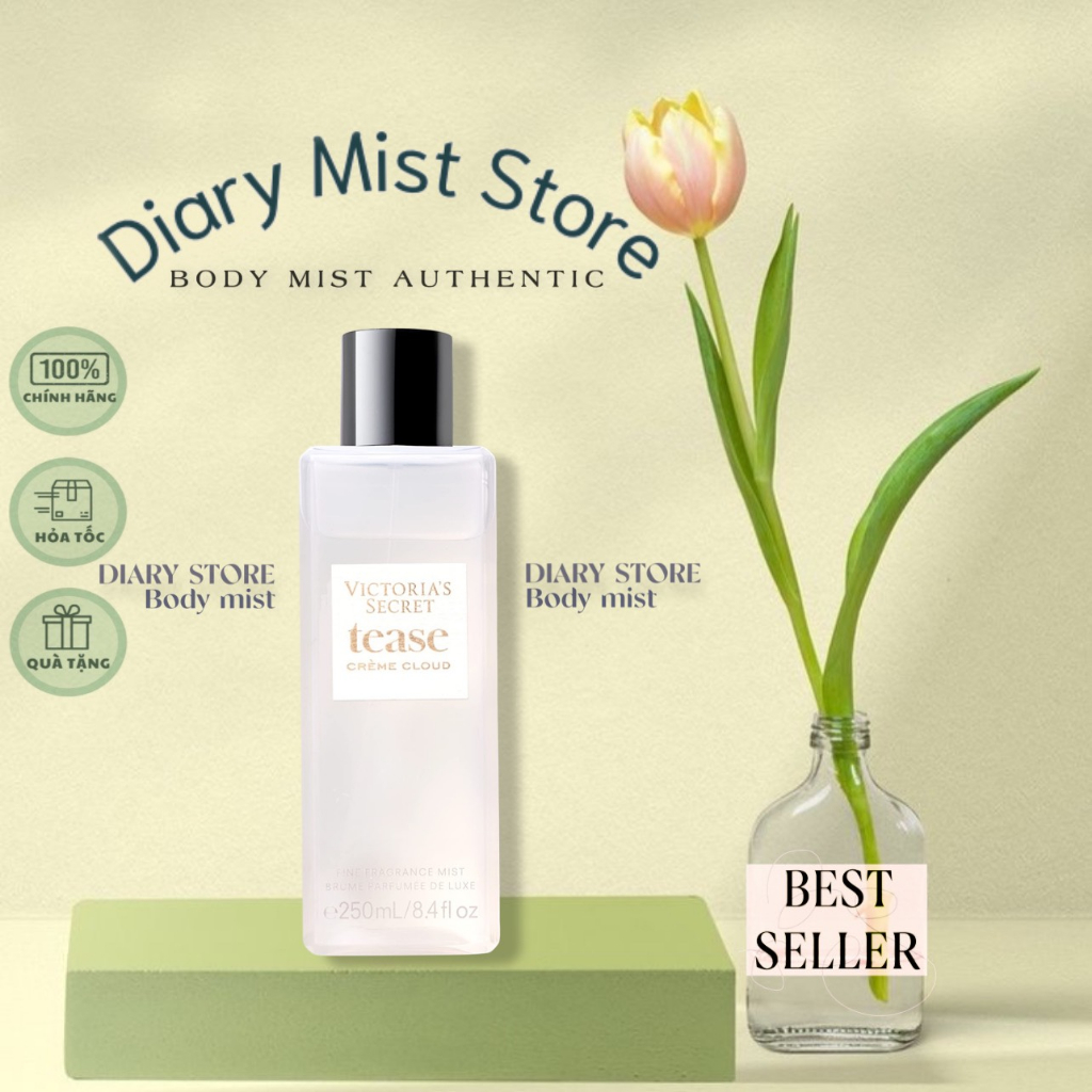 𝐃𝐢𝐚𝐫𝐲𝐦𝐢𝐬𝐭.𝐬𝐭𝐨𝐫𝐞 Xịt toàn thân Very Sexy Victoria Serect - TEASE CRÈME CLOUD