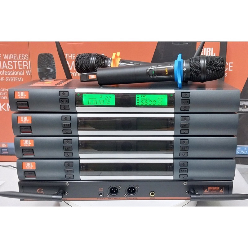 Micro không dây JBL URX9900 Và JBL KMC8 -2 râu cao cấp,chống hú,chống rít, hát nhạy