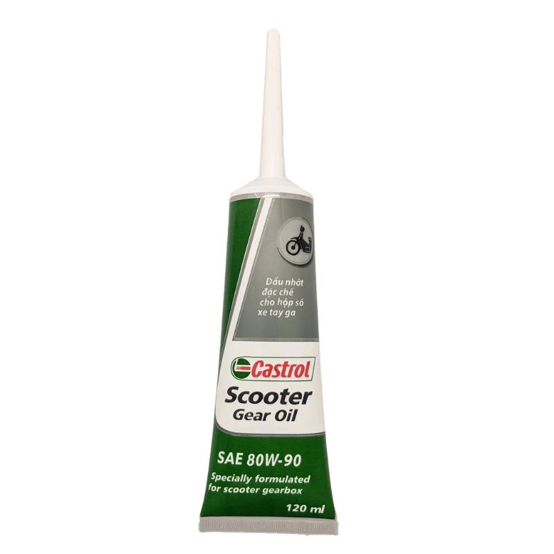 ( Giá KM) Dầu nhớt hộp số xe tay ga, nhớt lap CASTROL SCOOTER GEAR OIL 80W90 120ml
