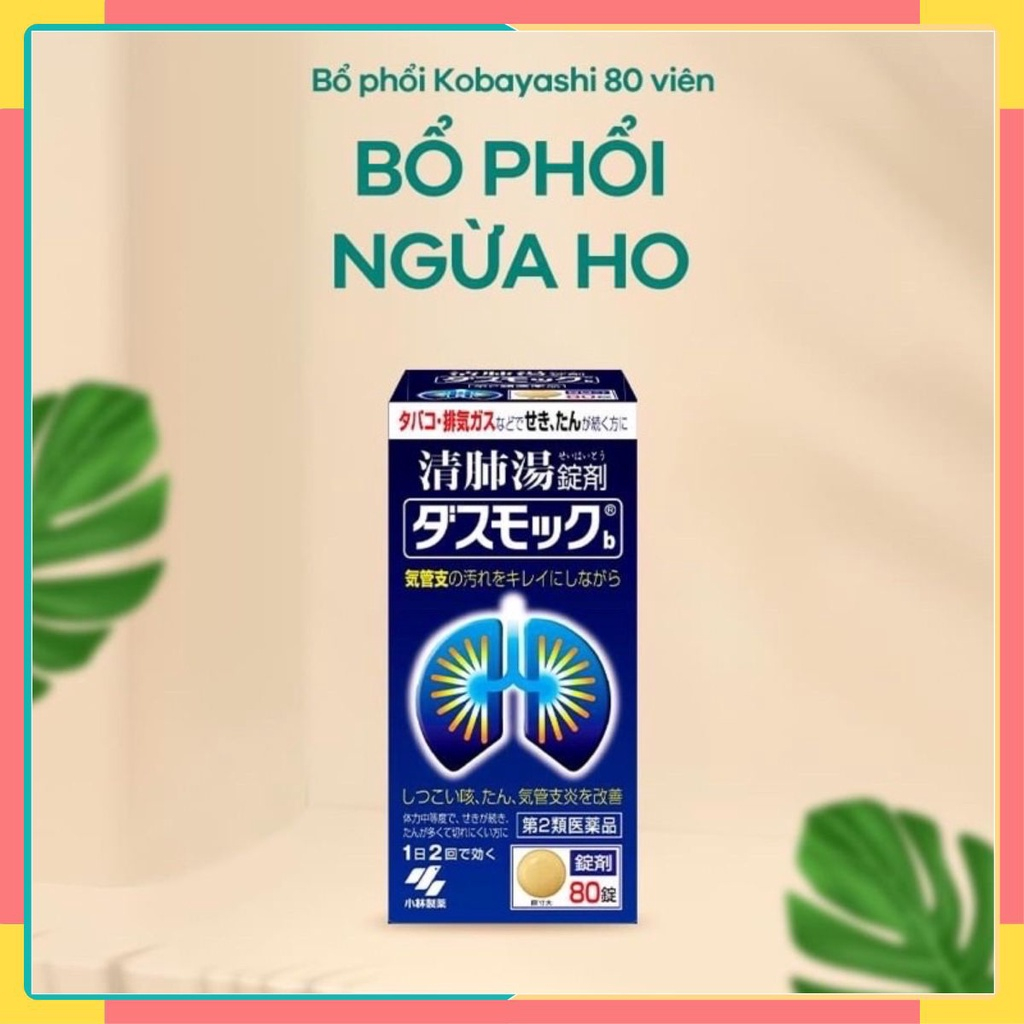 Viên uống bổ phổi Kobayashi 80 viên Nhật Bản