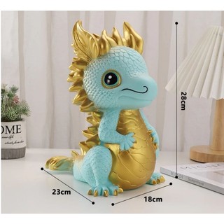 [Khuôn silicon làm tượng][28cm][Có đế] Rồng siêu to