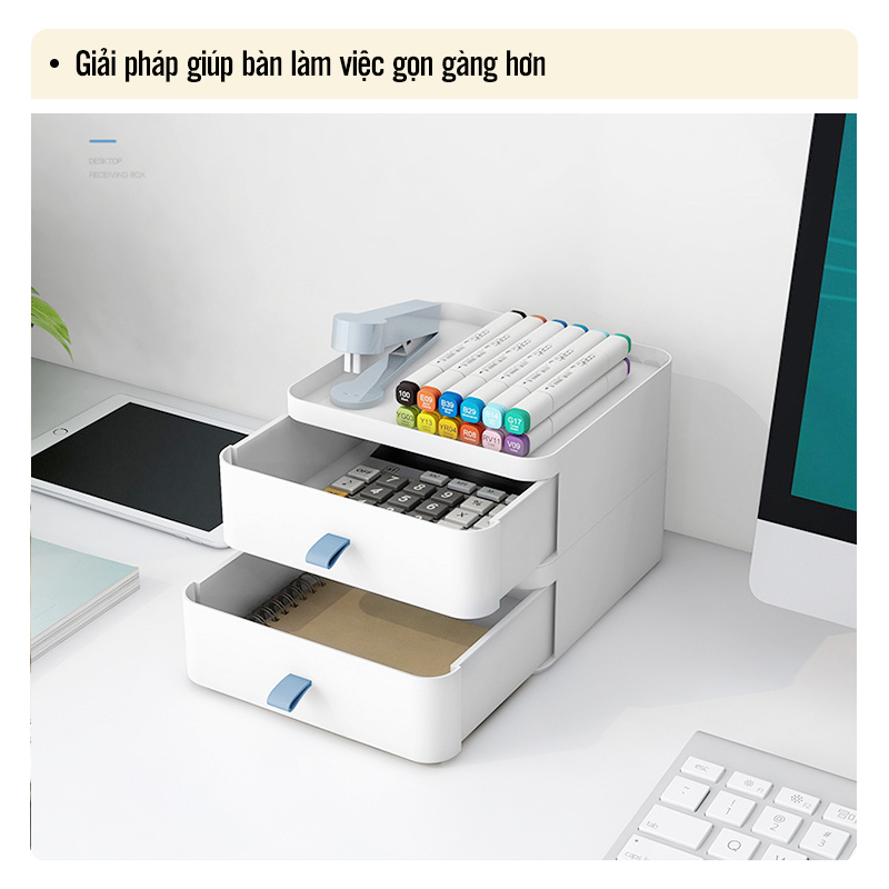 Kệ nhựa để đồ bàn trang điểm, bàn học