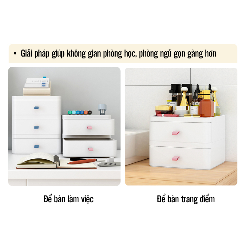 Kệ nhựa để đồ bàn trang điểm, bàn học