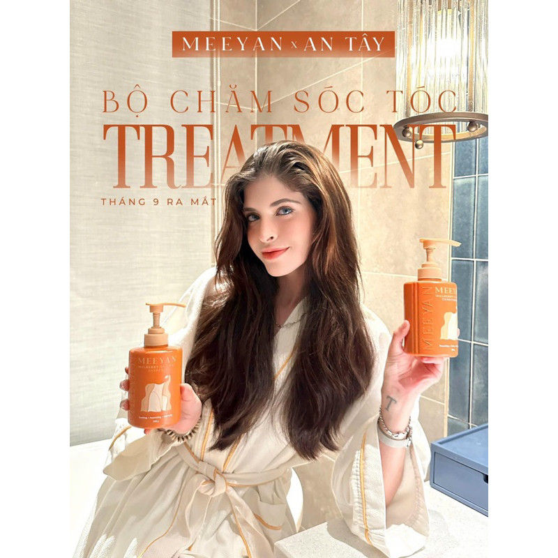Dầu gội MEYAN Meea chăm sóc tóc Treatment thành phần rễ dâu tằm 500ml