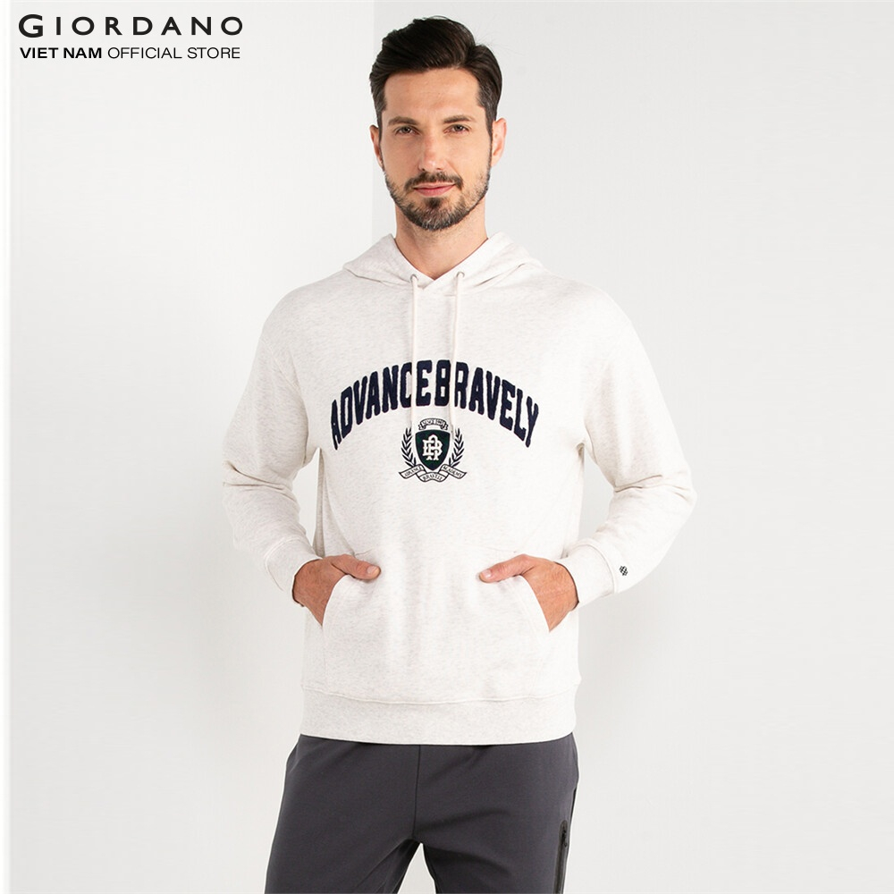 Áo Thun Dài Tay Nam Hoodie Advance Bravely Giordano 01092610