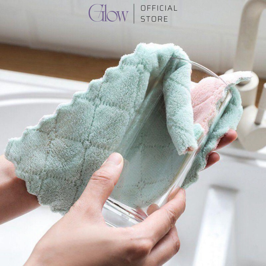 Khăn Lau Nhà Bếp Đa Năng 2 Mặt Siêu Thấm Hút GLOWWAXING 5962 Siêu Thấm Nước Và Cực Kỳ Mềm Mại