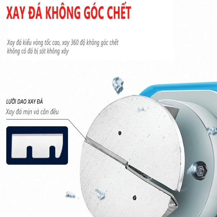 Máy Bào Đá Tuyết máy xay đá 2 lưỡi cho quán cà phê quán nước Chống Văng, Giữ Lạnh Tốt  bảo hành 12 tháng
