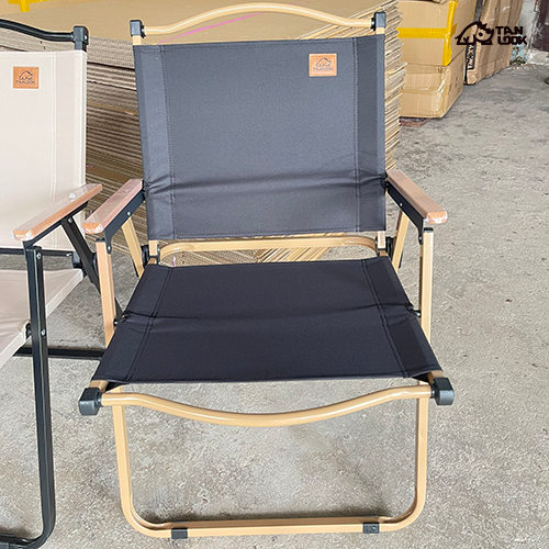 Ghế gấp camping TANLOOK Màu vài vải đen thiết kế gọn du lịch ,cafe ,ban công, câu cá hàng nhập nguyên chiếc