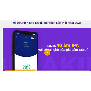Eng Breaking - Phần mềm học tiếng anh online và offline