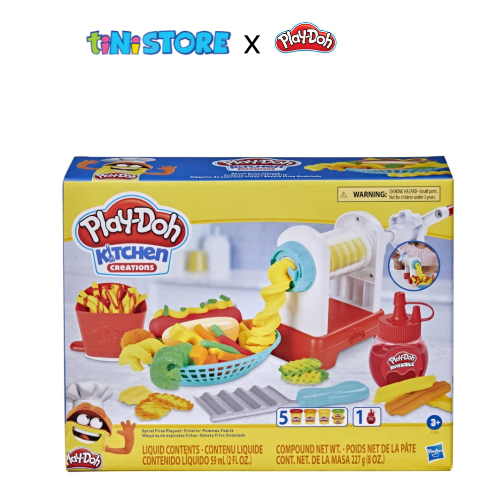 tiNiStore-Bộ đồ chơi đất nặn máy làm khoai tây lốc xoáy Play-Doh F1320