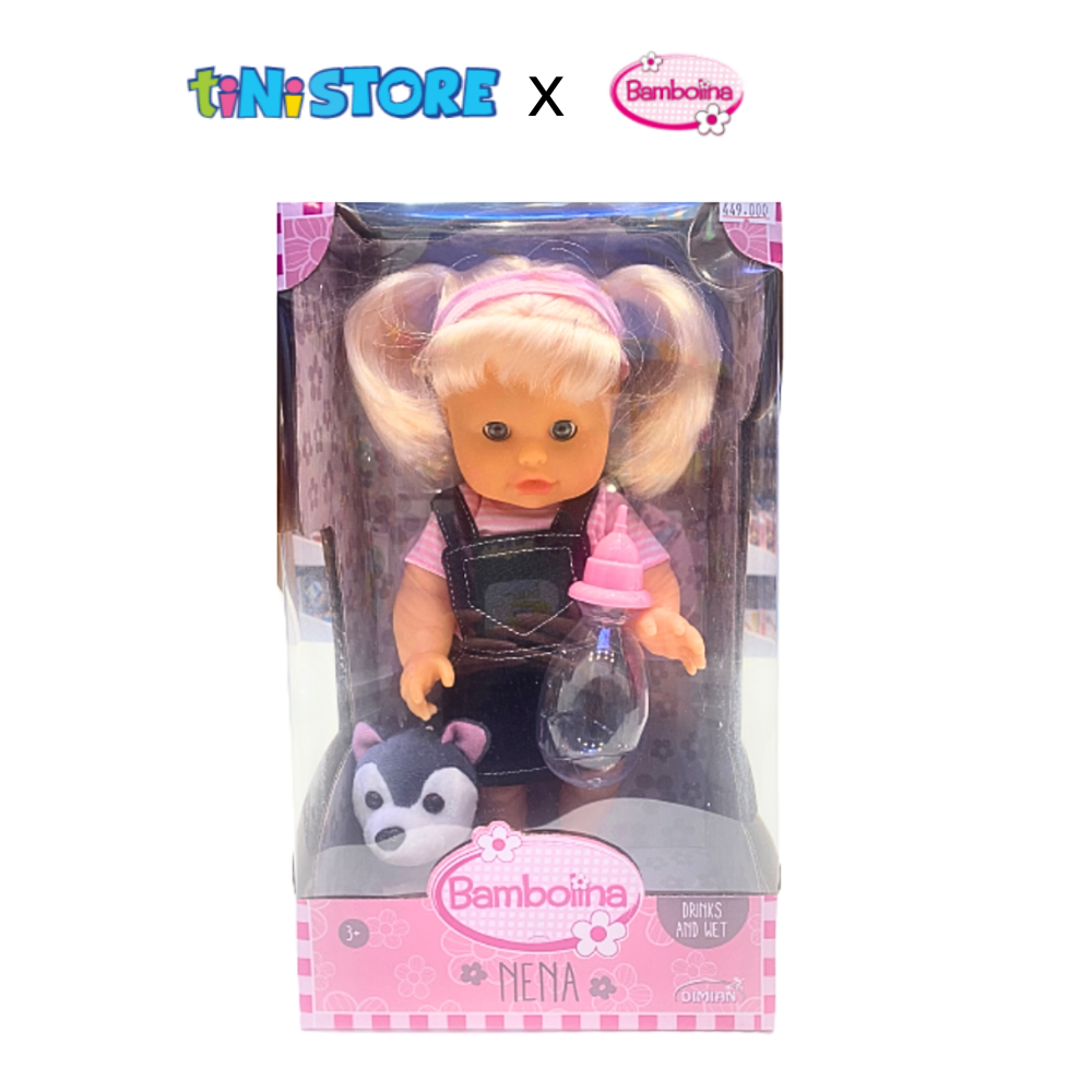 tiNiStore-Đồ chơi búp bê Nena 36cm và cún con Bambolina BD131