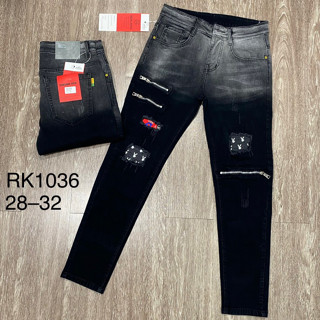 quần bò jean nam dài đen rách vá khóa gối đẹp nhiều mẫu mới hot,giá tốt hàng chuẩn shop VNXK