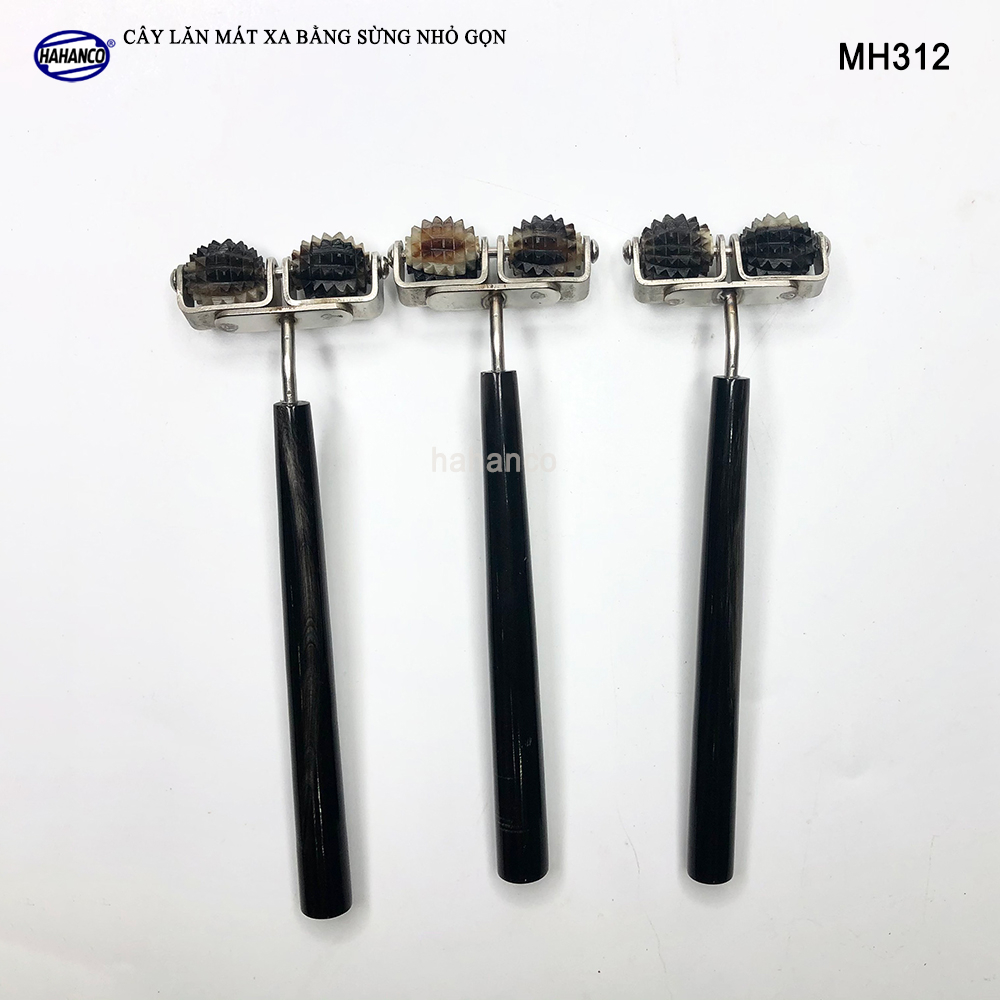 Cây Lăn Cầu Gai Đôi Bằng Sừng - Dùng Để Mát Xa Cho Các Phần Trên Cơ Thể (Cỡ Nhỏ) - MH312