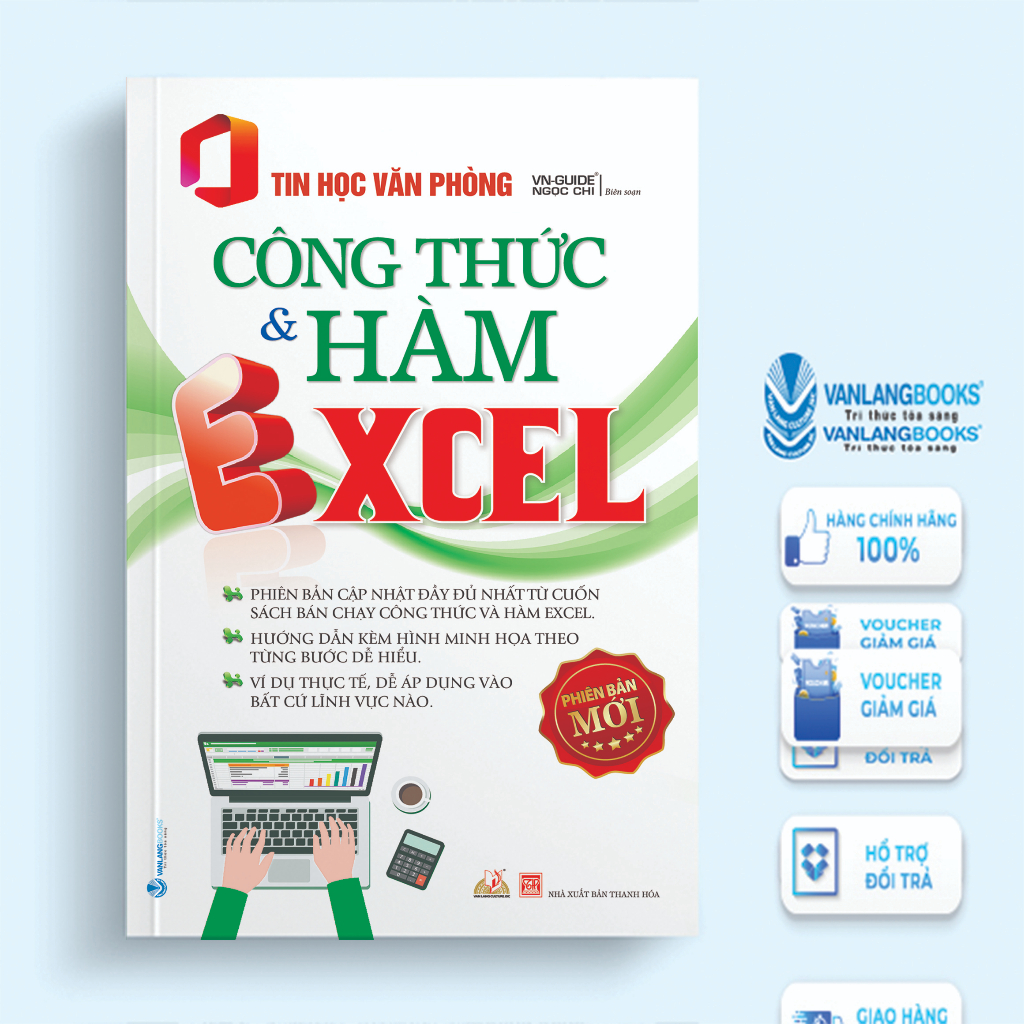 Sách Vanlangbooks - Tin Học Văn Phòng - Công Thức Và Hàm Ecxel