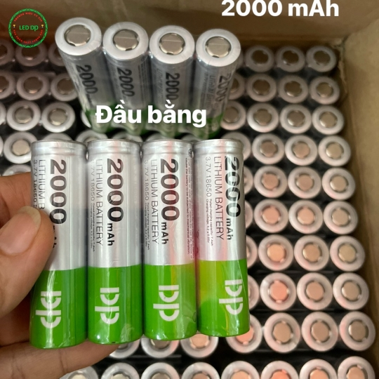 Pin sạc 1865 Lion DP 3.7V 2000mAh đầu bằng, nhọn