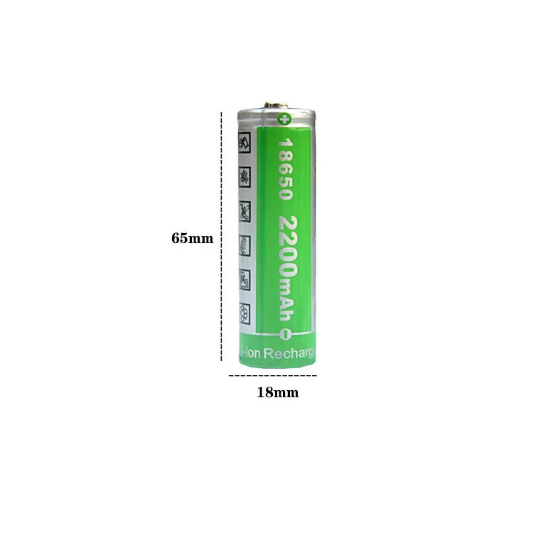 Pin sạc 1865 Lion DP 3.7V 2000mAh đầu bằng, nhọn