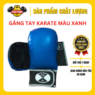 Găng tay Karate màu xanh