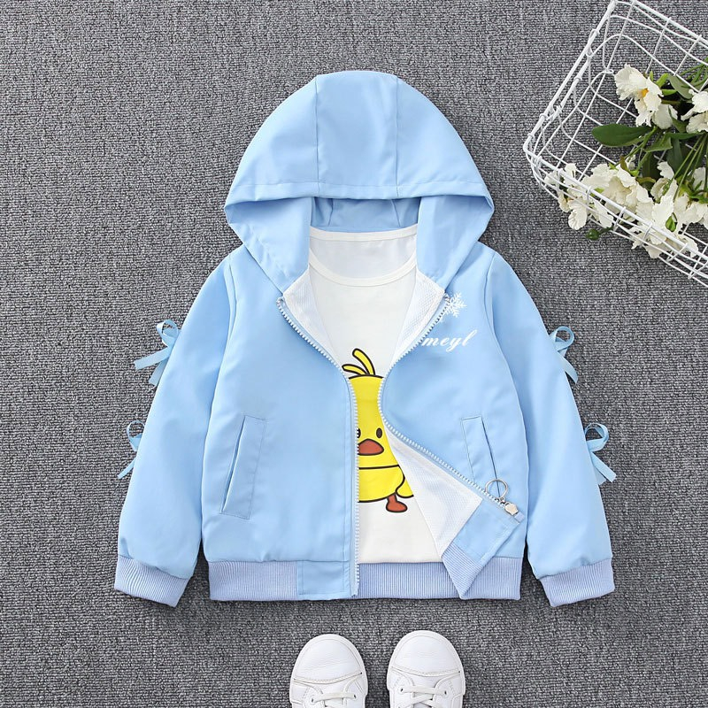 Áo khoác gió cho bé gái Demeone A1003 in hình công chúa elsa dễ thương thiết kế mới 2023 thời trang thu đông