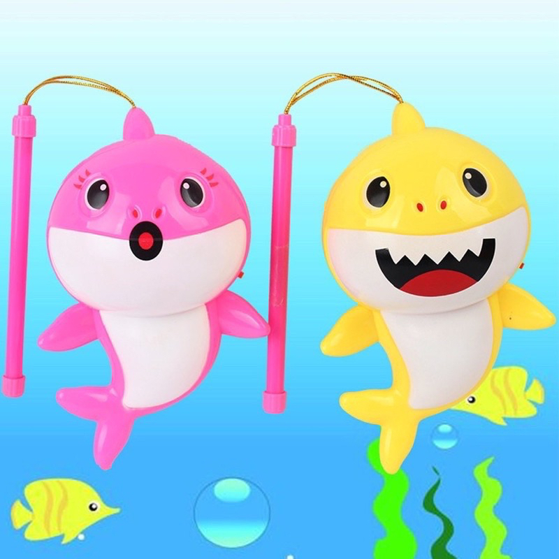 Lồng Đèn Trung Thu Pin Cá Mập Hát Nhạc Baby Shark, Có Đèn Nhạc Sẵn Pin Cho Bé