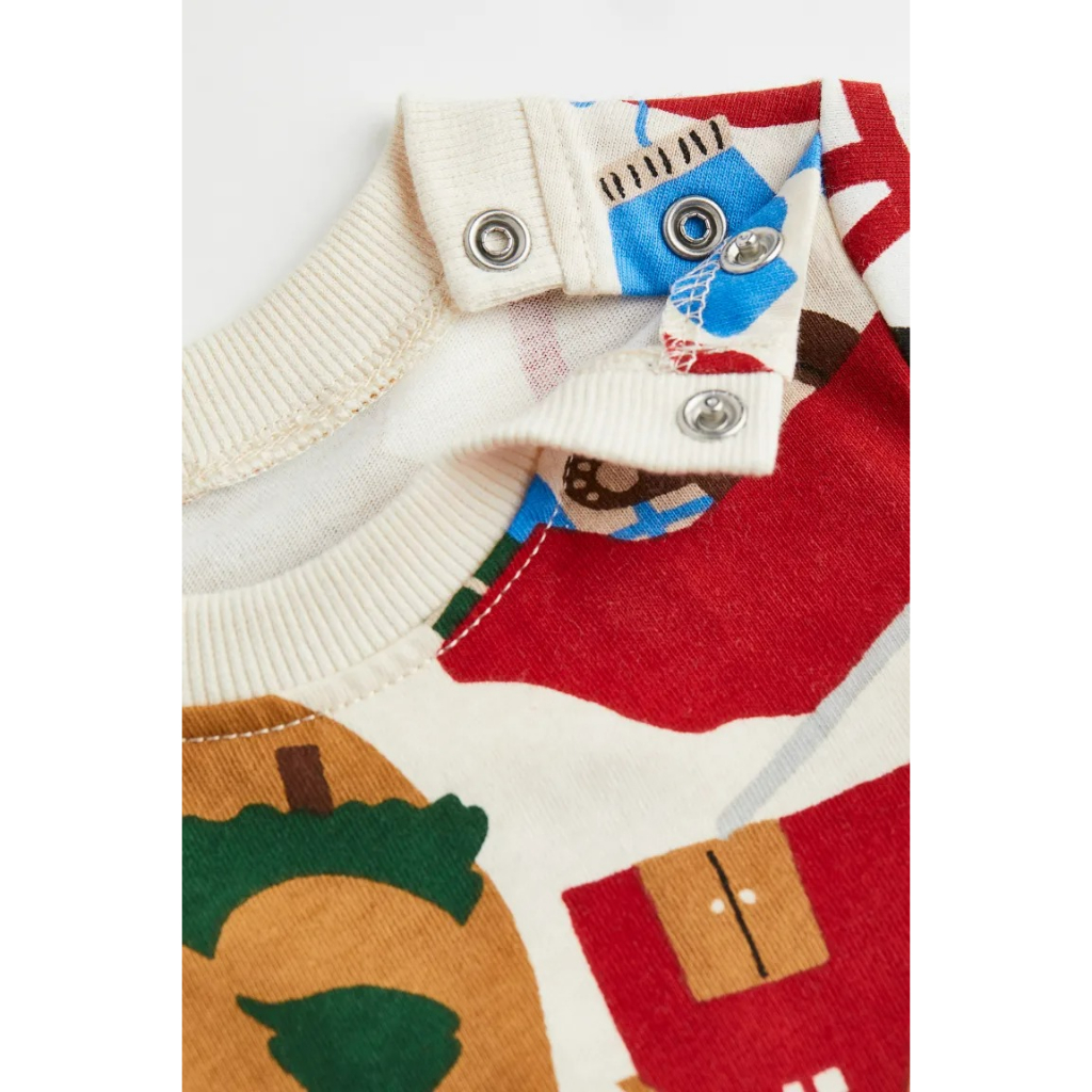 Set quần áo noel Christmas gấu/trắng/đỏ 1077000 HM H&M _hàng chính hãng authentic