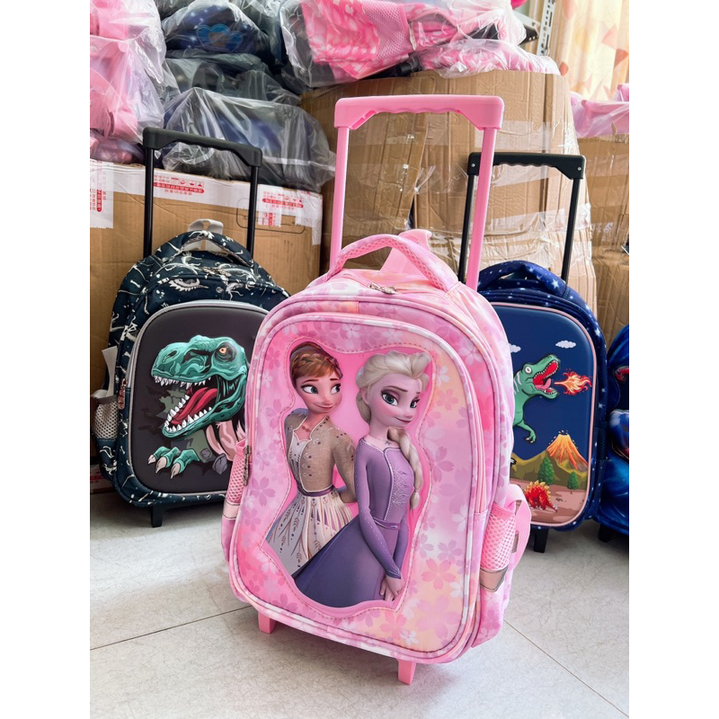 Balo kéo bé trai ,gái .36x30cm ,lớp 1,2 . in hình 3D . xịn sò