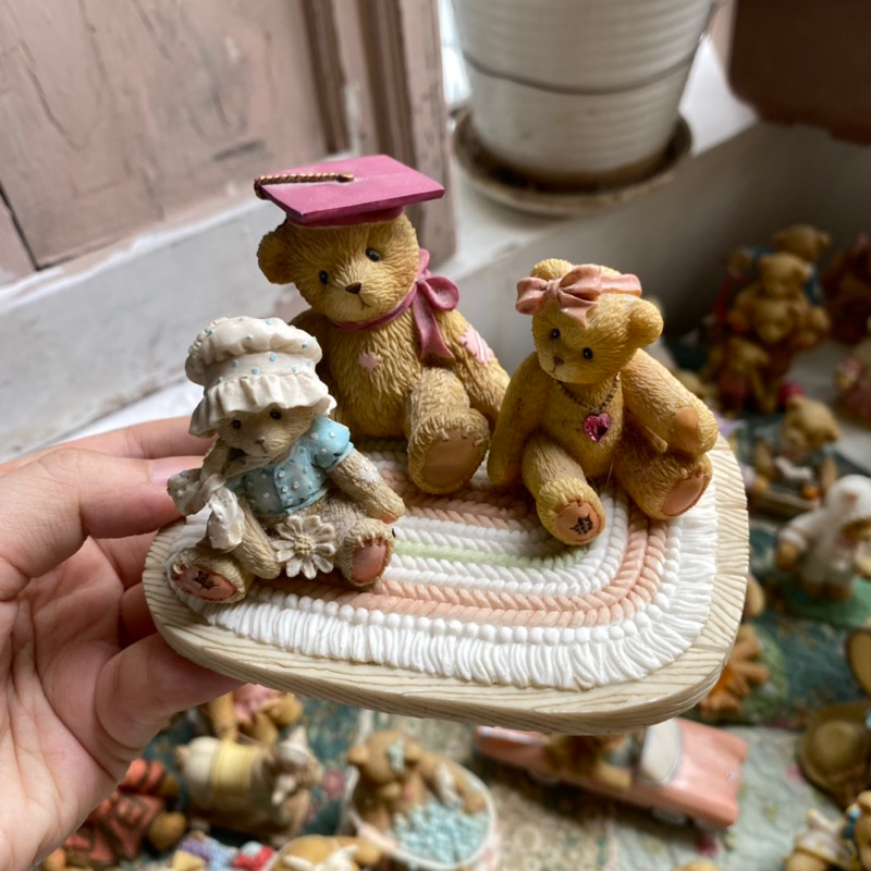 Tượng gấu Cherished Teddies dễ thương decor