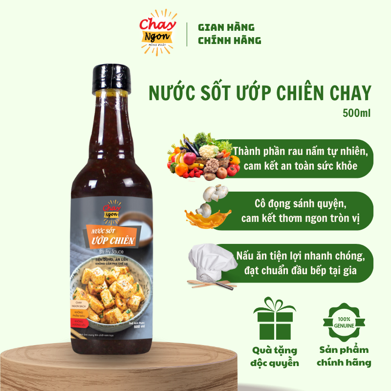 Sốt Ướp Chiên Chay Ngon Hùng Phát Chai 500ml