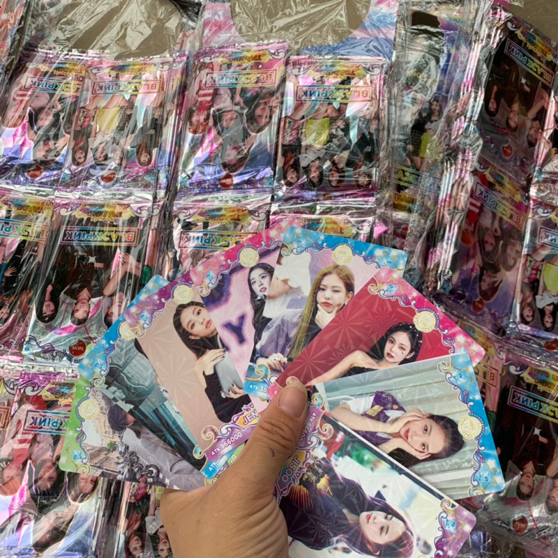 Dây thẻ bài nhóm nhạc Black Pink 36 gói, thẻ siêu vip