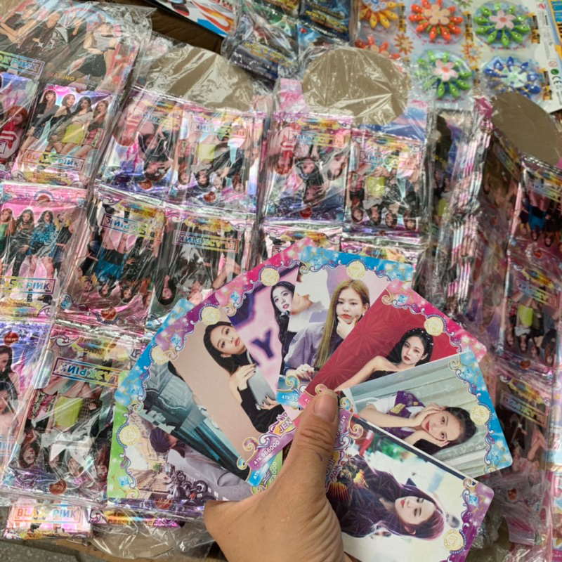 Dây thẻ bài nhóm nhạc Black Pink 36 gói, thẻ siêu vip