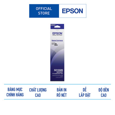 Băng Mực Máy In Epson C13S015589 Chính Hãng Dùng Cho Máy LQ-590 Bảo Vệ Đầu Kim Tránh Hư Mòn