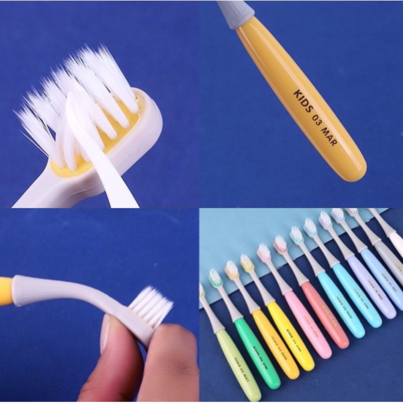 Bàn chải đánh răng cho bé lông mềm nhiều màu sắc phiên bản Hàn Quốc từ 2 đến 6 tuổi
