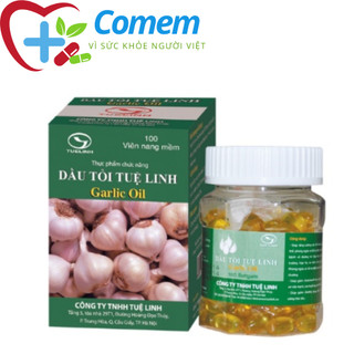 Dầu tỏi Tuệ Linh  - Kiểm soát mỡ máu, tăng sức đề kháng của cơ thể - Hộp 100 viên