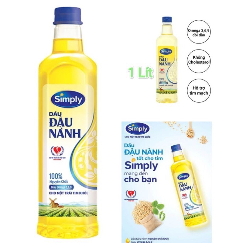 Dầu ăn simply 1 lít
