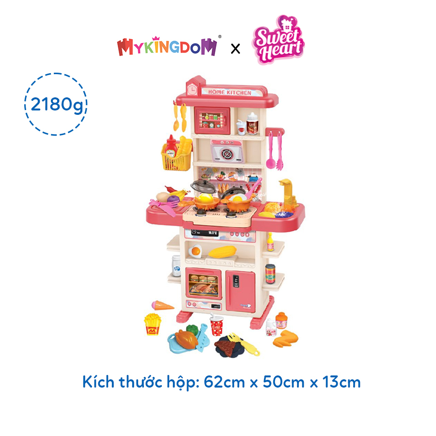 Đồ Chơi Bộ Bếp Hồng Lớn 43 Chi Tiết SWEET HEART SH0059