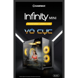 Vỏ Case Gamemax Infinity Mini Black and White  m-ATX