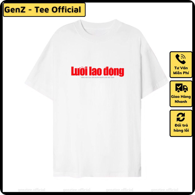 Áo thun LƯỜI LAO ĐỘNG tấu hài, unisex nam nữ cotton 4 chiều phong cách trẻ trung, năng động