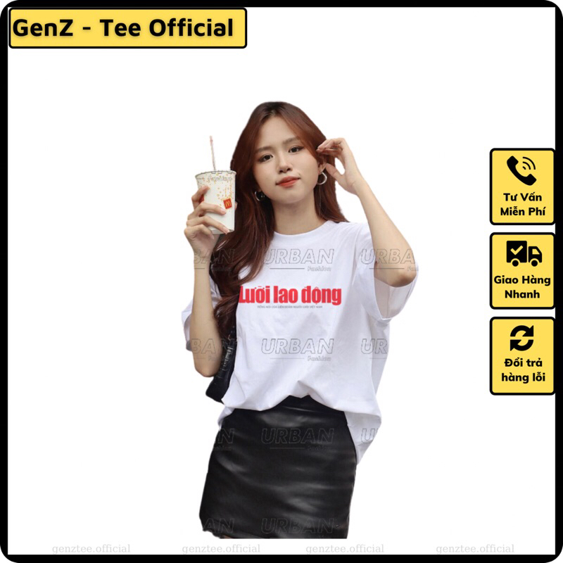 Áo thun LƯỜI LAO ĐỘNG tấu hài, unisex nam nữ cotton 4 chiều phong cách trẻ trung, năng động