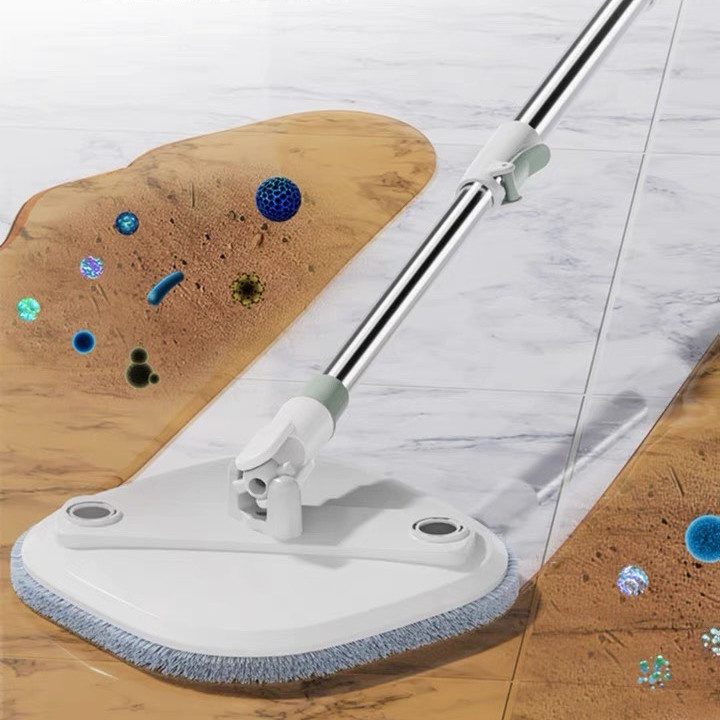 Cây Lau Nhà Tách Nước Bẩn - Tặng Kèm 2 Bông Chổi Lau Nhà Tự Vắt Thông Minh Bộ Lau Nhà Xoay 360 Độ