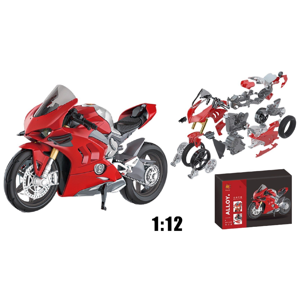 Mô hình xe Ducati V4S 1:12 Huayi Alloy 7825