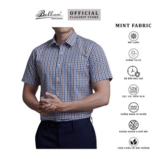 [New Arrival] Áo sơ mi nam ngắn tay BELLUNI vải sợi bạc hà - ABN.MP.BE.249.BG1