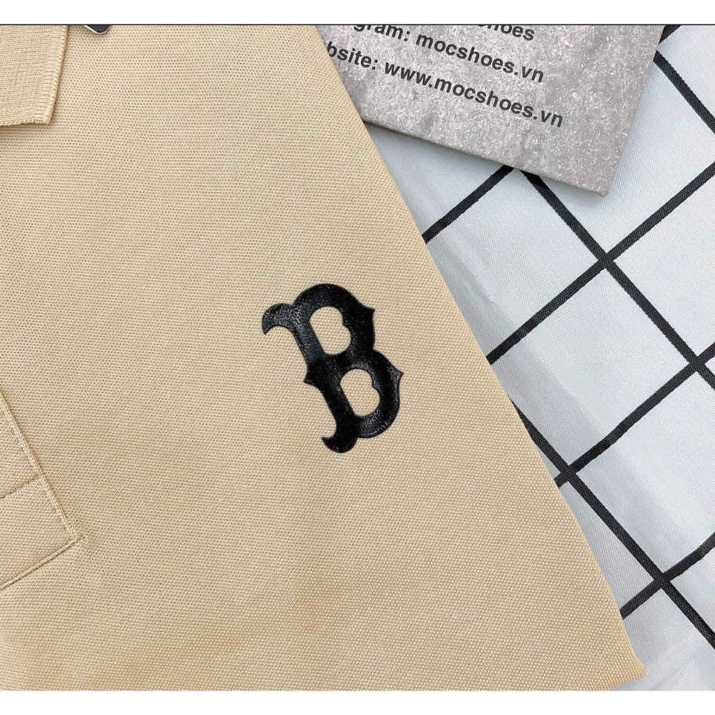 - ÁO NEW ERA - POLO LOGO *B* - NÂU NHẠT - CODE: 13718757